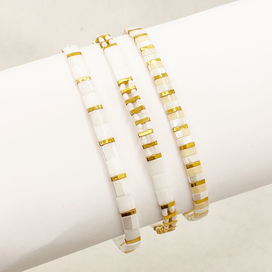 Armbandenset - Golden Leaf